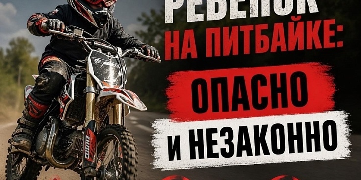 ПАМЯТКА: безопасность несовершеннолетних при использовании питбайков